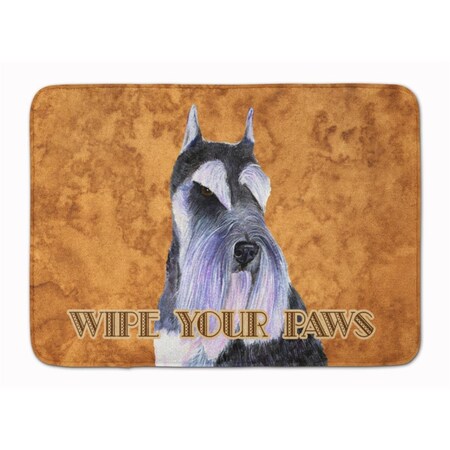 Carolines Treasures Schnauzer Wipe Your Paws Machine Washable Memory Foam Mat SS4900RUG
